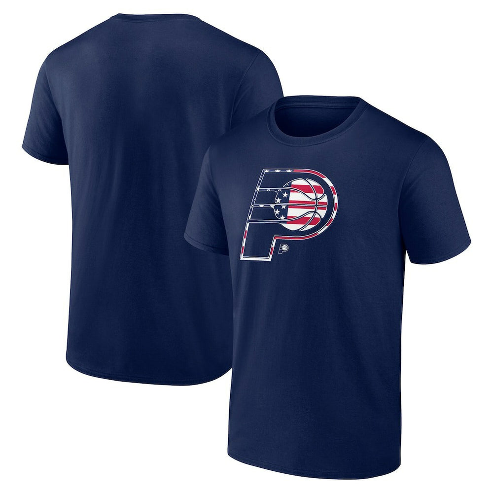 Indiana Pacers Flag Logo T-Shirt Navy