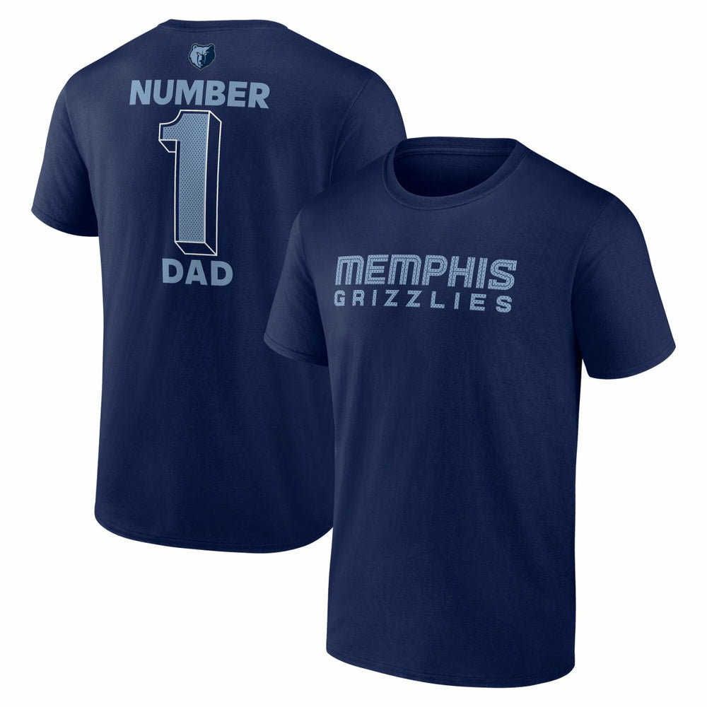 Memphis Grizzlies #1 Dad Jersey T-Shirt Navy