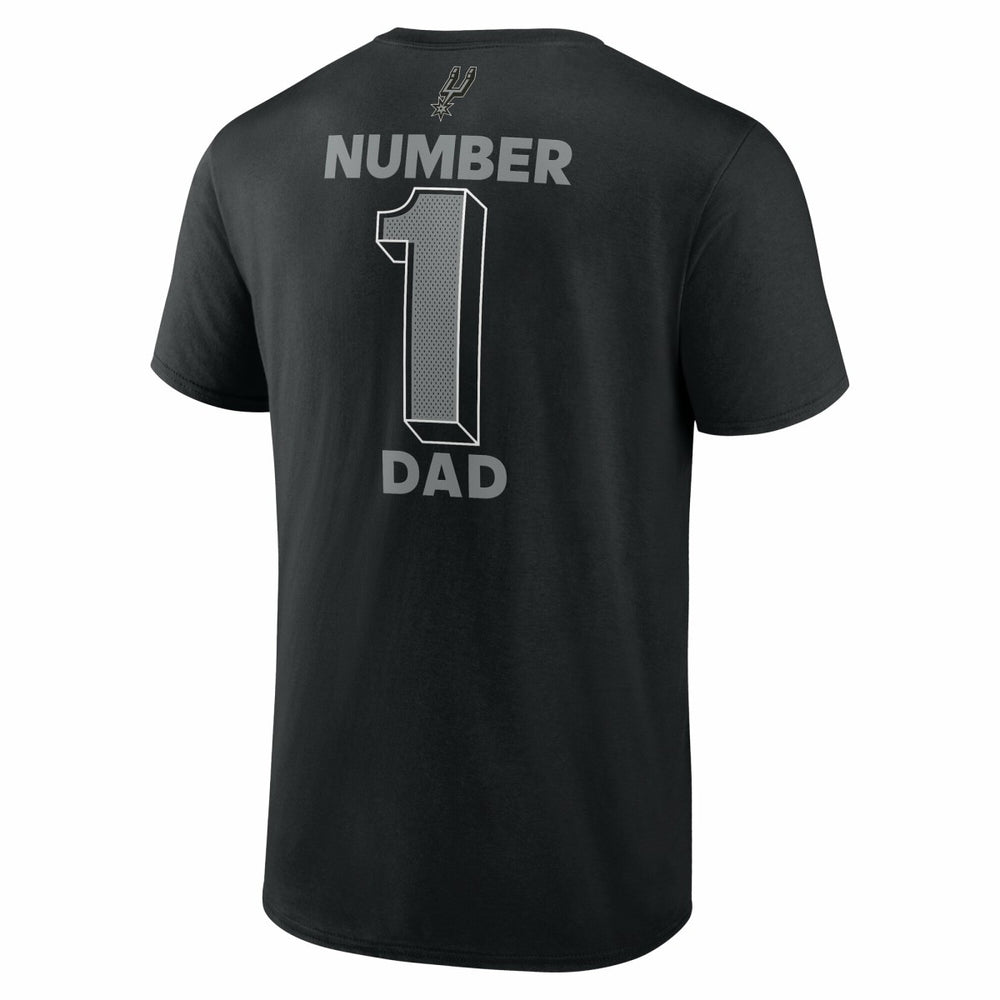 San Antonio Spurs #1 Dad Jersey T-Shirt Black