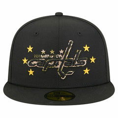 Washington Capitals New Era Military Appreciation Digital Camo Stars 59FIFTY Fitted Hat - Black | US 203156191