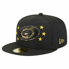 Carolina Hurricanes New Era Military Appreciation Digital Camo Stars 59FIFTY Fitted Hat - Black | US 203156194