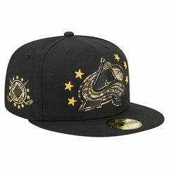 Colorado Avalanche New Era Military Appreciation Digital Camo Stars 59FIFTY Fitted Hat - Black | US 203156196
