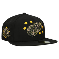 Detroit Red Wings New Era Military Appreciation Digital Camo Stars 59FIFTY Fitted Hat - Black | US 203156198