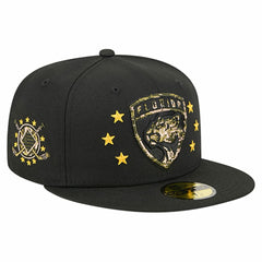 Florida Panthers New Era Military Appreciation Digital Camo Stars 59FIFTY Fitted Hat - Black | US 203156200