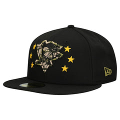Pittsburgh Penguins New Era Military Appreciation Digital Camo Stars 59FIFTY Fitted Hat - Black | US 203156201