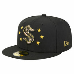 Seattle Kraken New Era Military Appreciation Digital Camo Stars 59FIFTY Fitted Hat - Black | US 203156209
