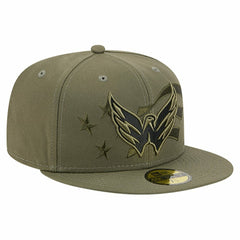 Washington Capitals New Era Military Appreciation Flag 59FIFTY Fitted Hat - Olive | US 203156211