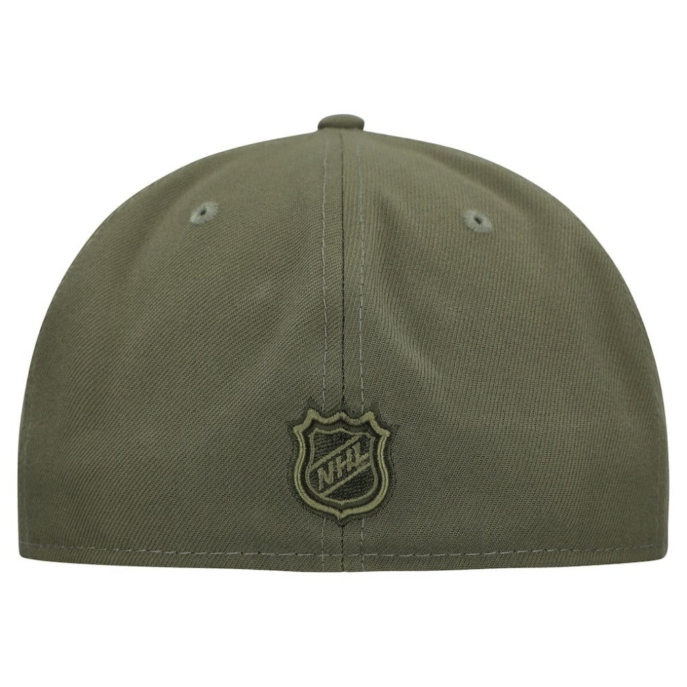 Minnesota Wild New Era Military Appreciation Flag 59FIFTY Fitted Hat - Olive | US 203156212