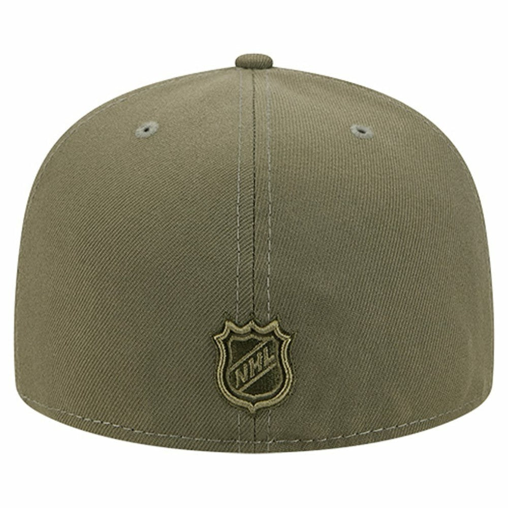 Boston Bruins New Era Military Appreciation Flag 59FIFTY Fitted Hat - Olive | US 203156213