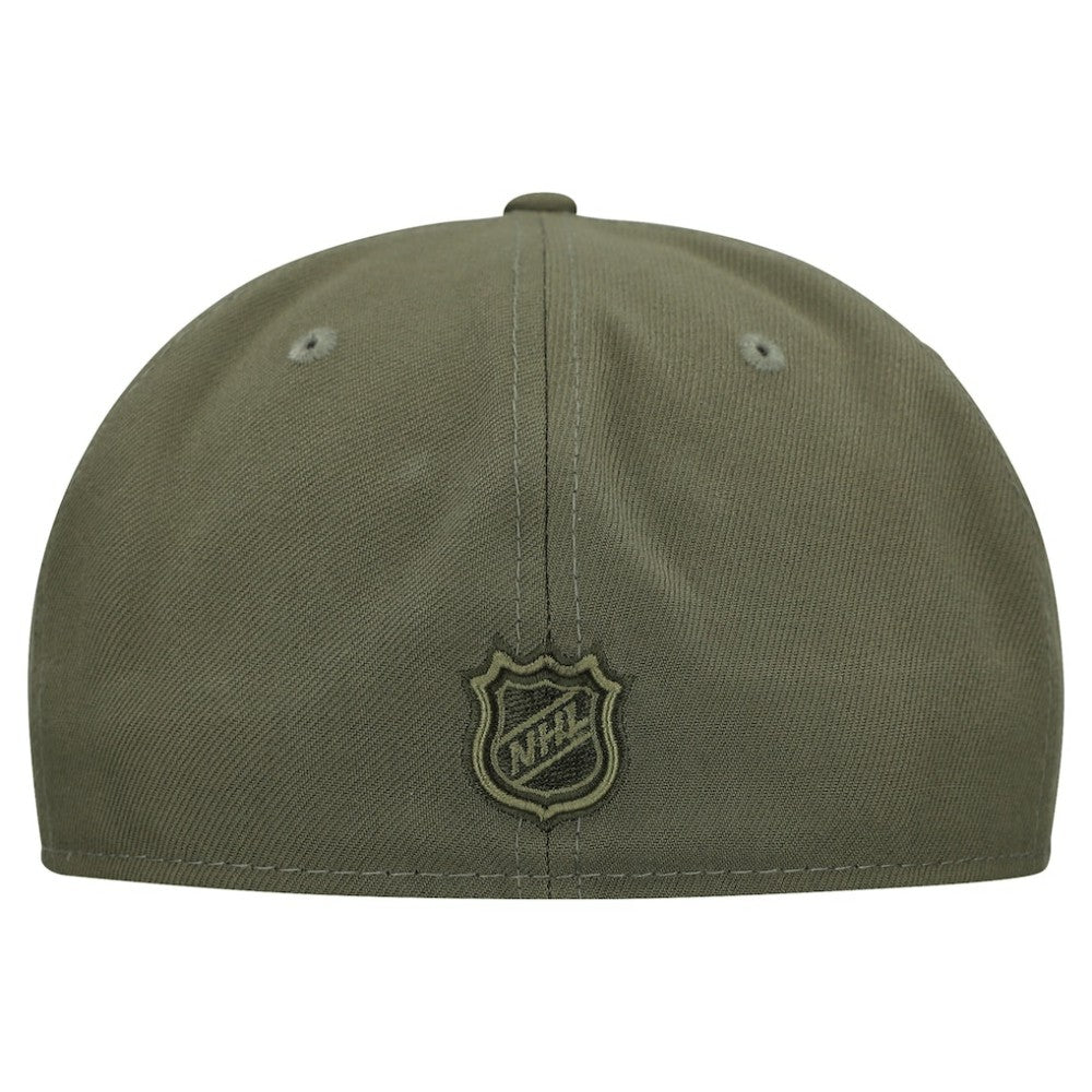 Pittsburgh Penguins New Era Military Appreciation Flag 59FIFTY Fitted Hat - Olive | US 203156218