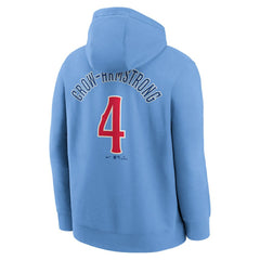 Pete Crow-Armstrong Chicago Cubs Nike Player Name & Number Club Fleece Pullover Hoodie - Light Blue Hoodies