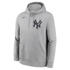 Derek Jeter New York Yankees Nike Player Name & Number Club Fleece Pullover Hoodie - Heather Gray Hoodies