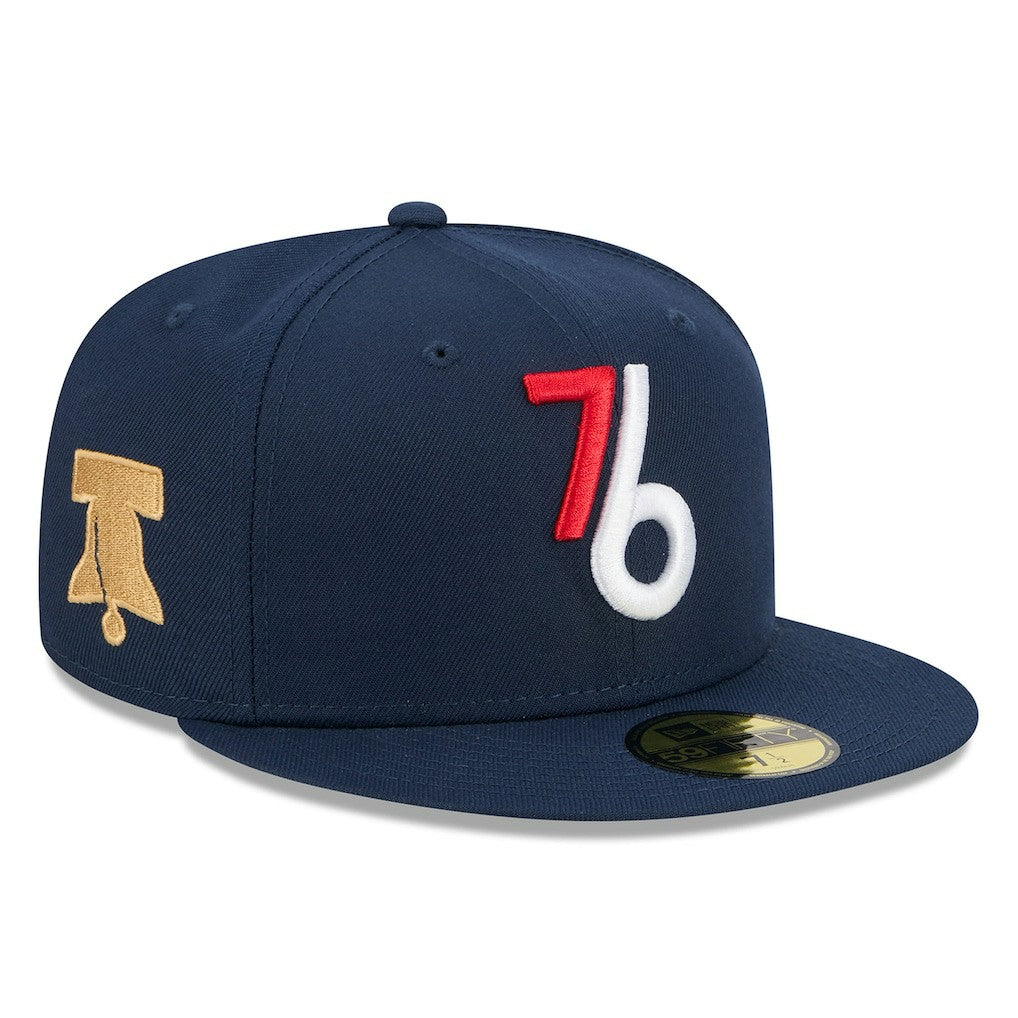Philadelphia 76ers 2025/26 City Edition Alternate 59FIFTY Fitted Hat Navy - New Era