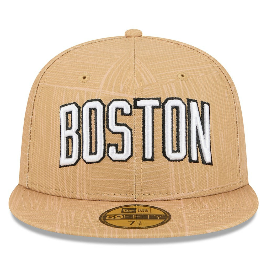 Boston Celtics 2025/26 City Edition Alternate 59FIFTY Fitted Hat Gold - New Era