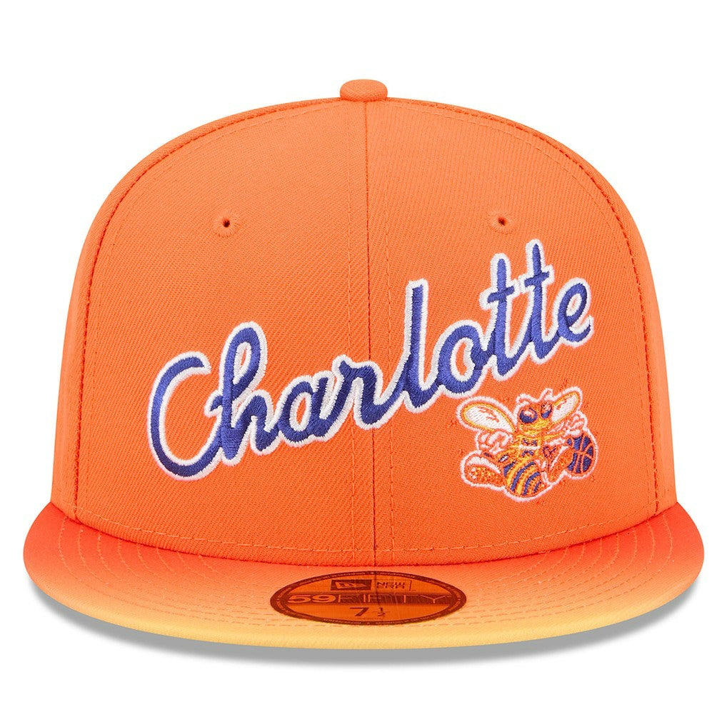 Charlotte Hornets 2025/26 City Edition Alternate 59FIFTY Fitted Hat Orange - New Era
