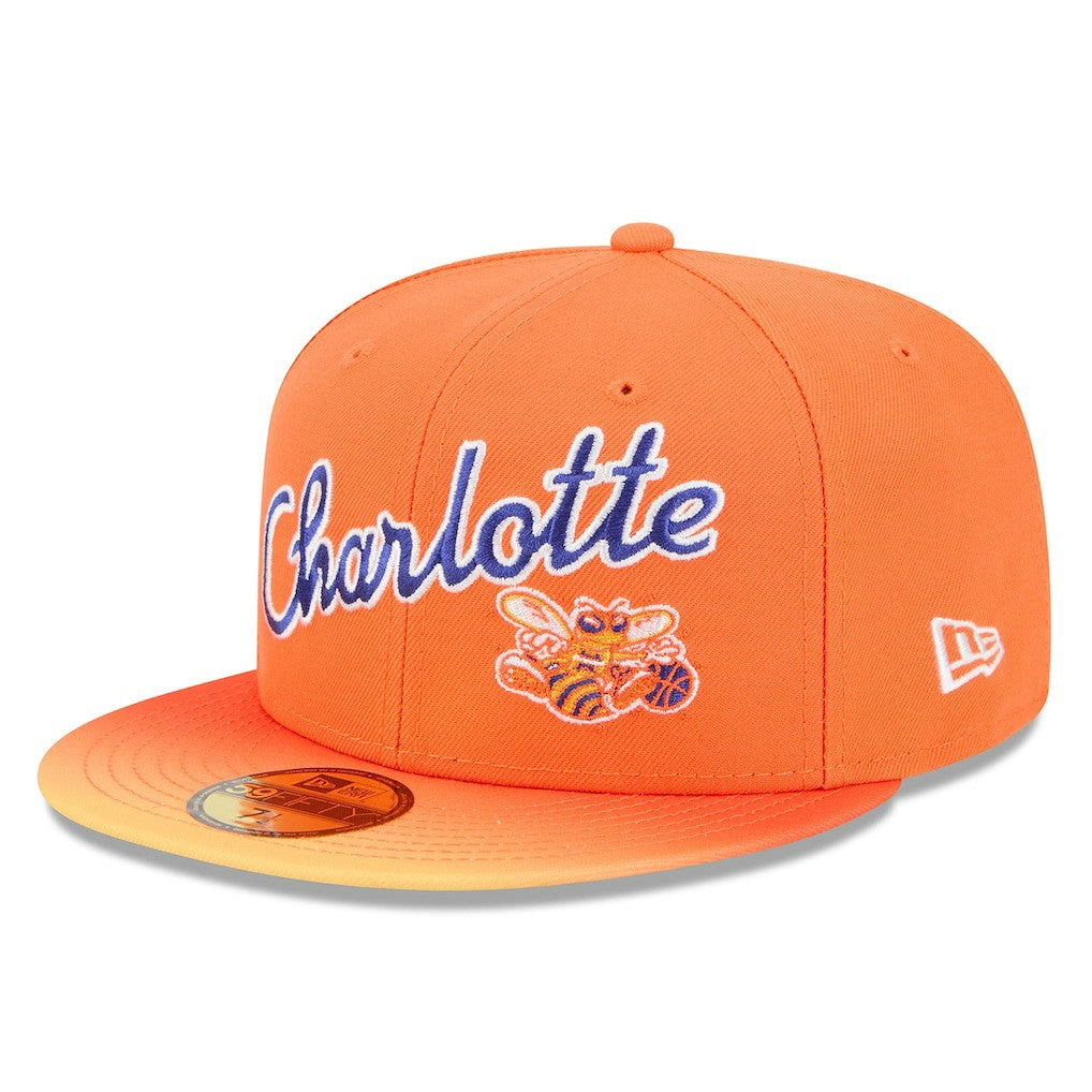 Charlotte Hornets 2025/26 City Edition Alternate 59FIFTY Fitted Hat Orange - New Era