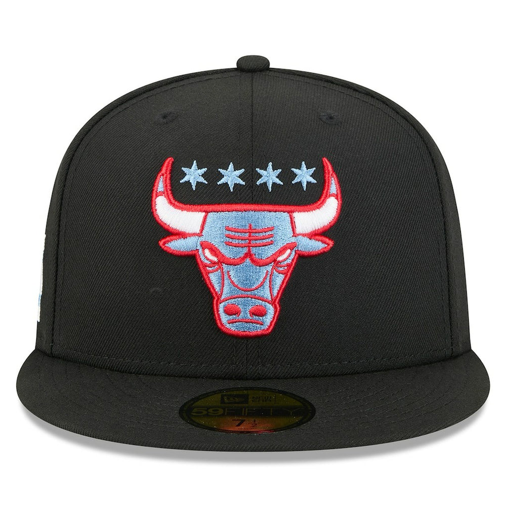 Chicago Bulls 2025/26 City Edition Alternate 59FIFTY Fitted Hat Black - New Era
