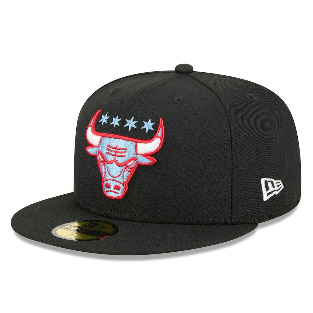 Chicago Bulls 2025/26 City Edition Alternate 59FIFTY Fitted Hat Black - New Era