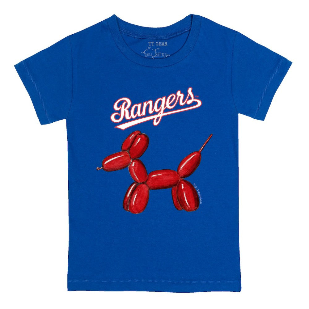 Texas Rangers Tiny Turnip Youth Balloon Dog T-Shirt - Royal T-shirts