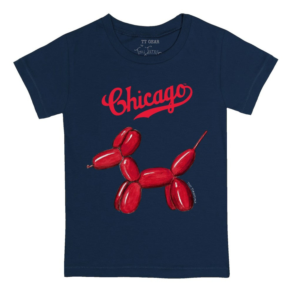 Chicago Cubs Tiny Turnip Youth Balloon Dog T-Shirt - Navy T-shirts