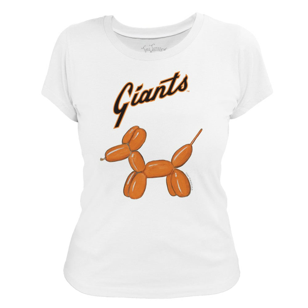 San Francisco Giants Tiny Turnip Women's Balloon Dog T-Shirt - White T-shirts