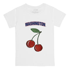 Washington Nationals Tiny Turnip  Youth Cherries T-Shirt - White T-shirts