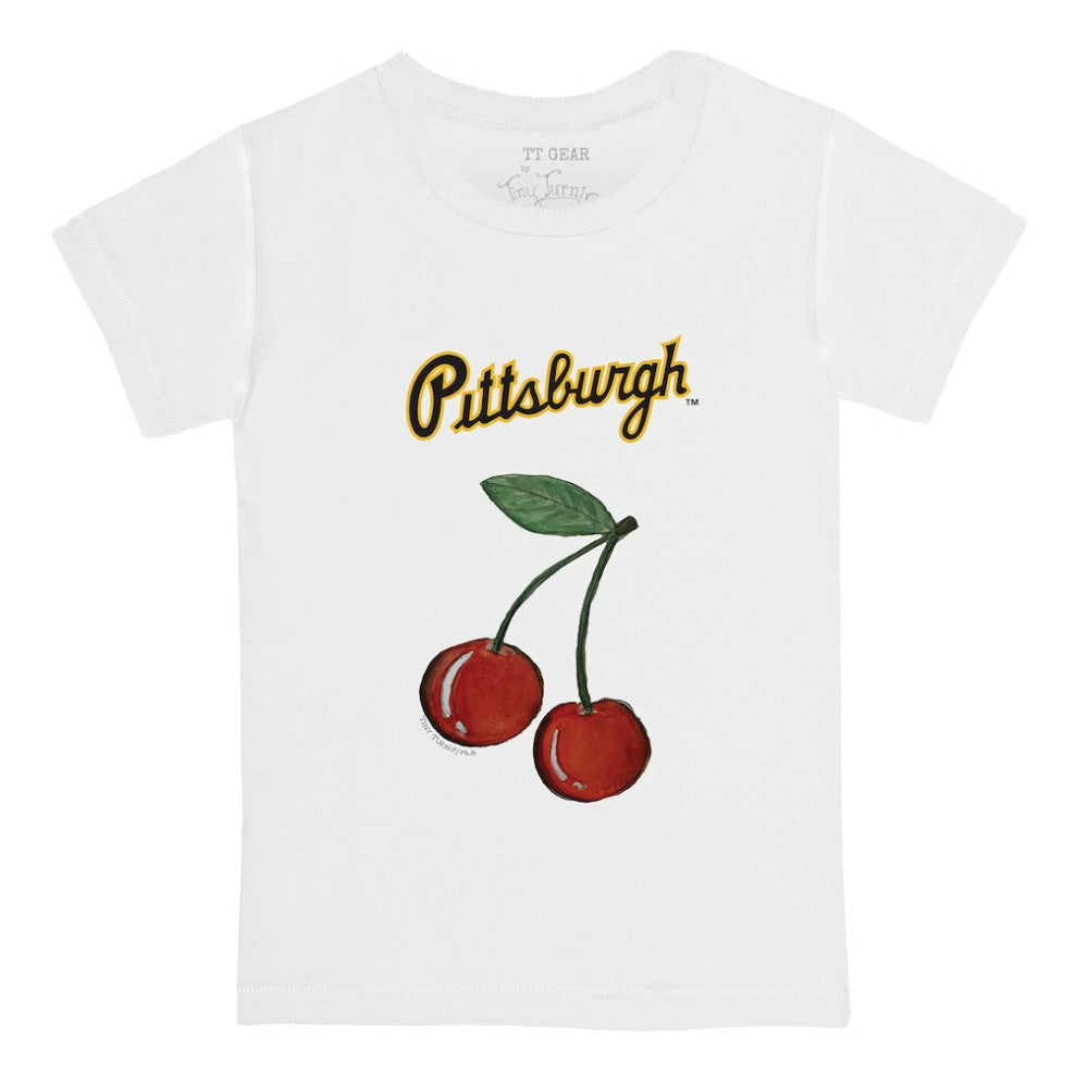 Pittsburgh Pirates Tiny Turnip  Youth Cherries T-Shirt - White T-shirts