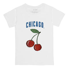 Chicago Cubs Tiny Turnip  Youth Cherries T-Shirt - White T-shirts