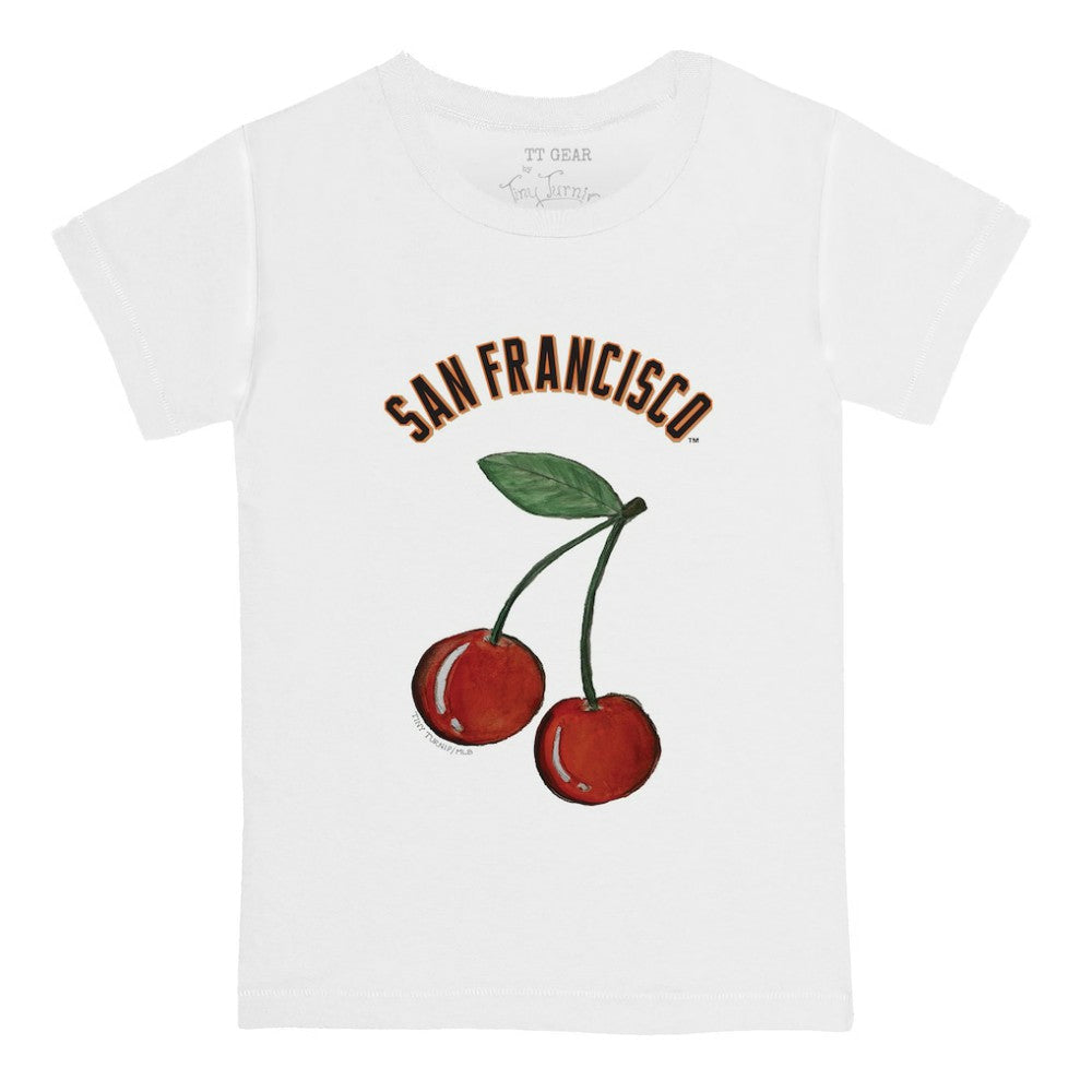San Francisco Giants Tiny Turnip  Youth Cherries T-Shirt - White T-shirts