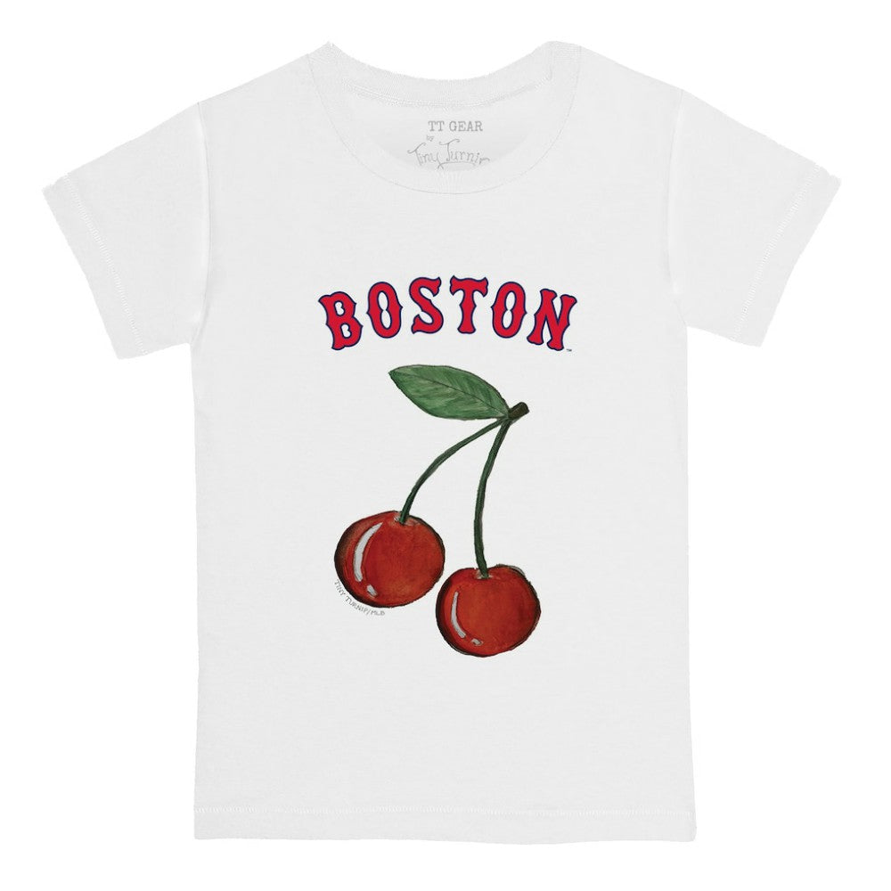 Boston Red Sox Tiny Turnip  Youth Cherries T-Shirt - White T-shirts