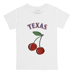 Texas Rangers Tiny Turnip  Youth Cherries T-Shirt - White T-shirts