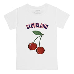 Cleveland Guardians Tiny Turnip  Youth Cherries T-Shirt - White T-shirts
