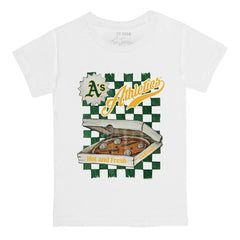Athletics Tiny Turnip Youth Pizza T-Shirt - White T-shirts