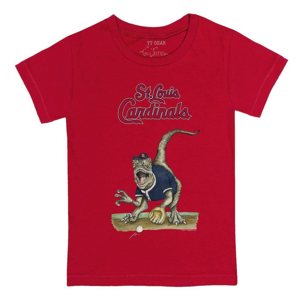 St. Louis Cardinals Tiny Turnip Youth Velociraptor T-Shirt - Red T-shirts