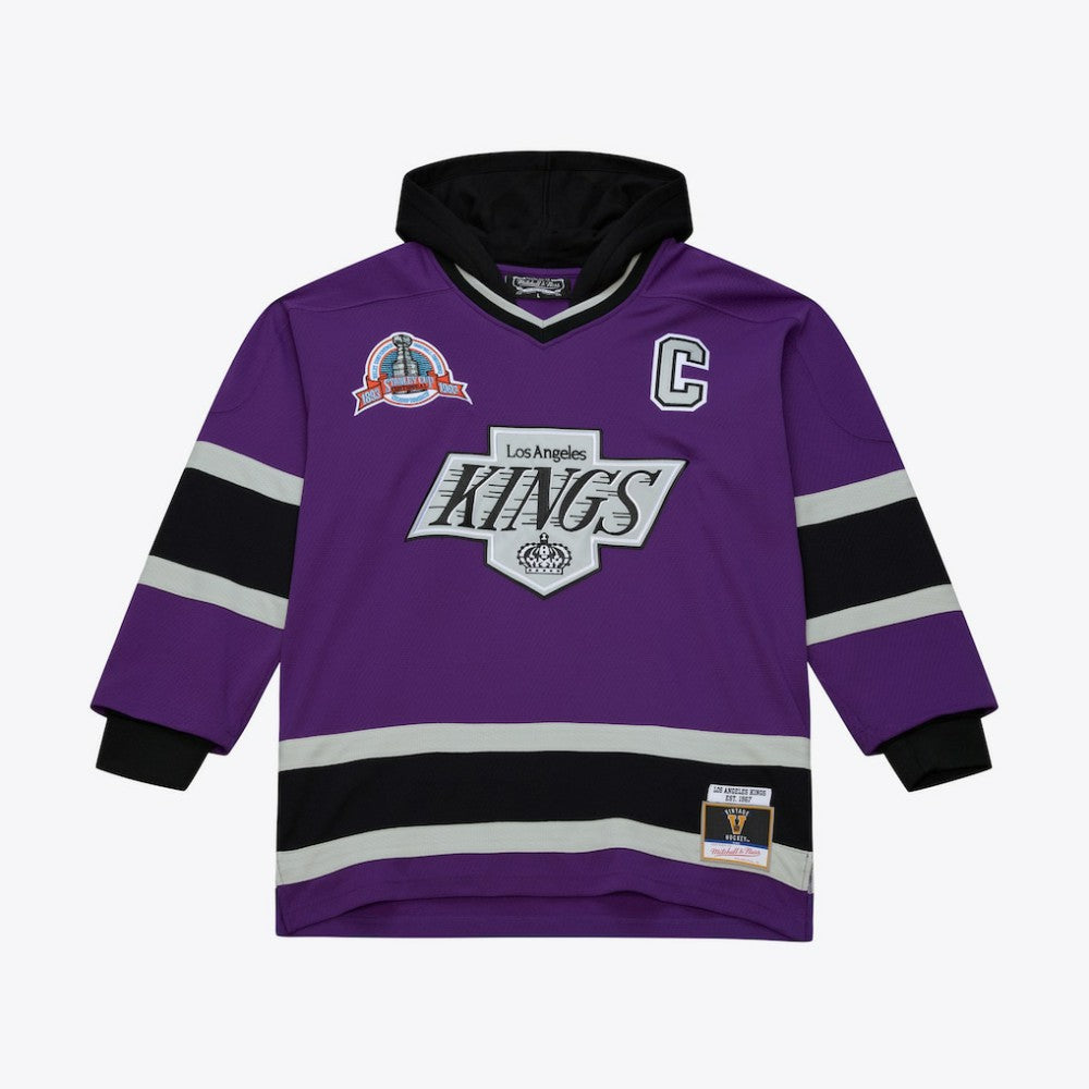 Los Angeles Kings Mitchell & Ness x Just Don Jersey Hoodie - Purple | US 203159313