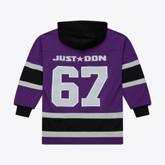 Los Angeles Kings Mitchell & Ness x Just Don Jersey Hoodie - Purple | US 203159313