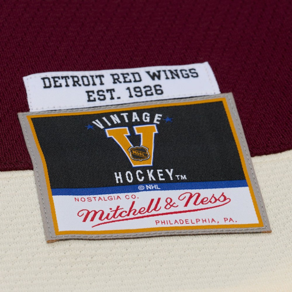 Detroit Red Wings Mitchell & Ness x Just Don Jersey Hoodie - Crimson | US 203159314