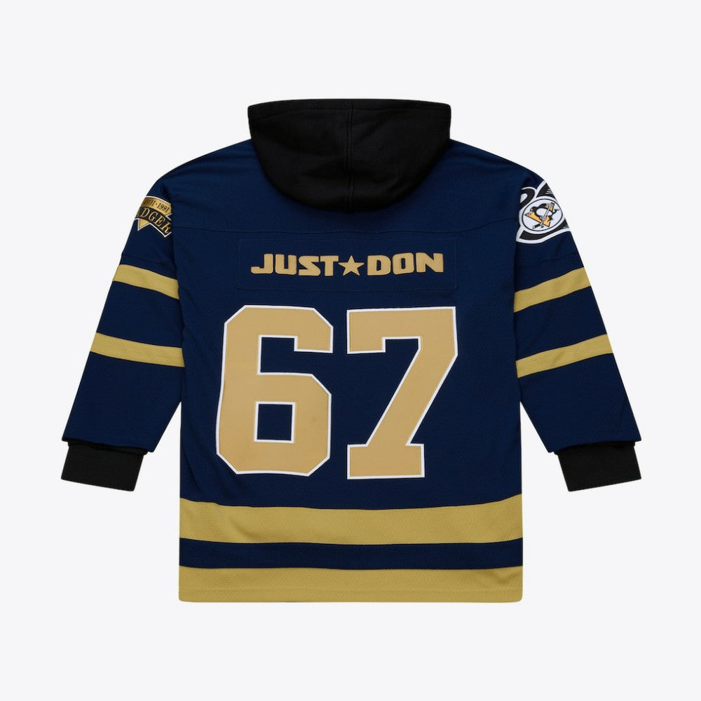 Pittsburgh Penguins Mitchell & Ness x Just Don Jersey Hoodie - Navy | US 203159317