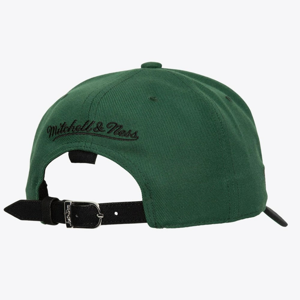 Chicago Blackhawks Mitchell & Ness x Just Don Wave Script Pro Strapback Hat - Green/Black | US 203159323