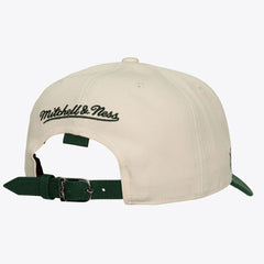 Toronto Maple Leafs Mitchell & Ness x Just Don Wave Script Pro Strapback Hat - Cream/Green | US 203159324