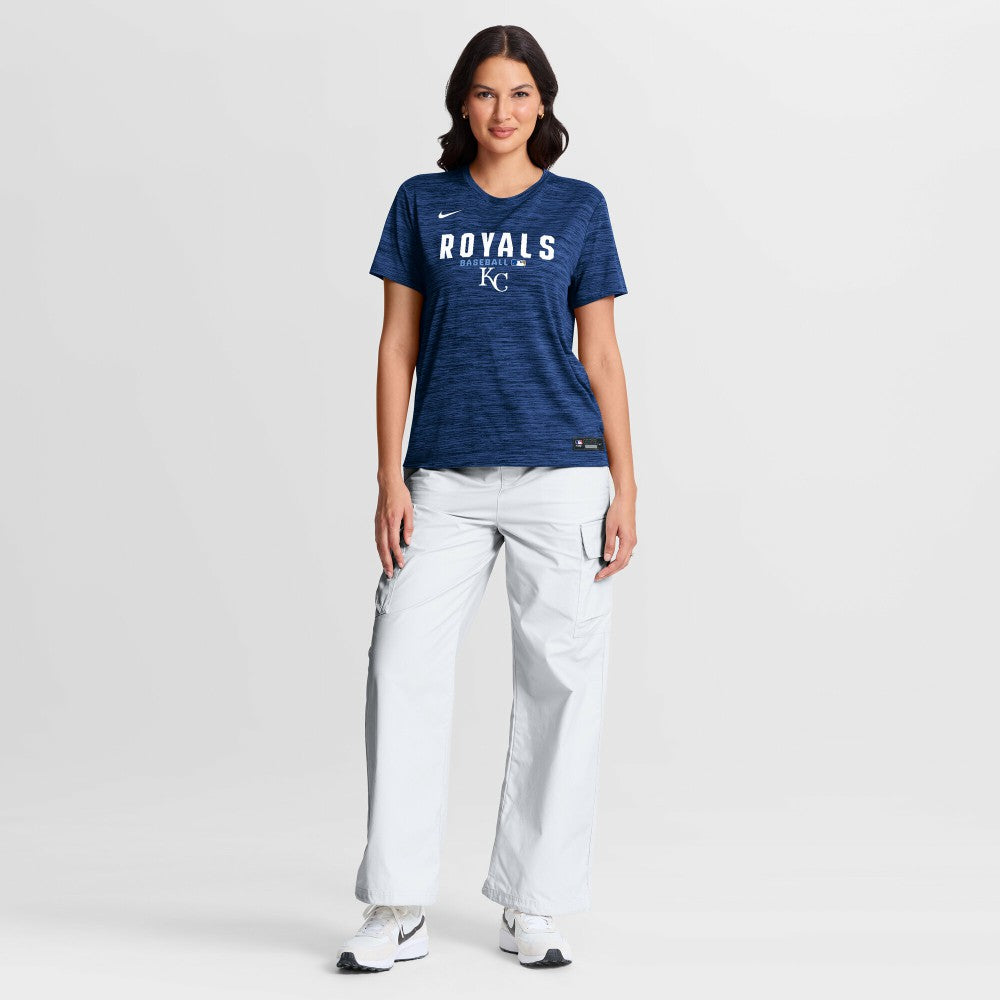 Kansas City Royals Nike Women's Authentic Collection Velocity Dri-FIT T-Shirt - Royal T-shirts