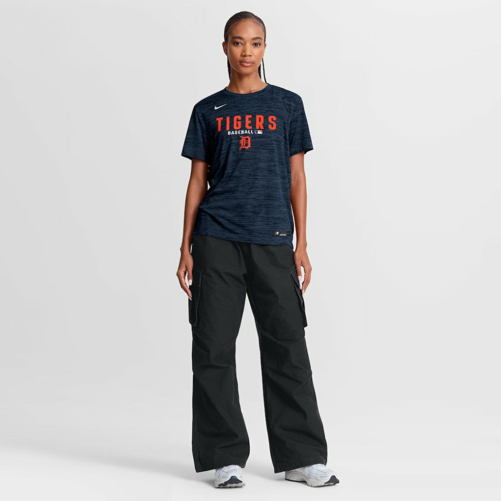 Detroit Tigers Nike Women's Authentic Collection Velocity Dri-FIT T-Shirt - Navy T-shirts