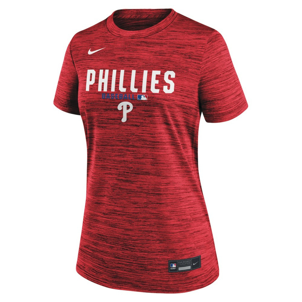 Philadelphia Phillies Nike Women's Authentic Collection Velocity Dri-FIT T-Shirt - Red T-shirts