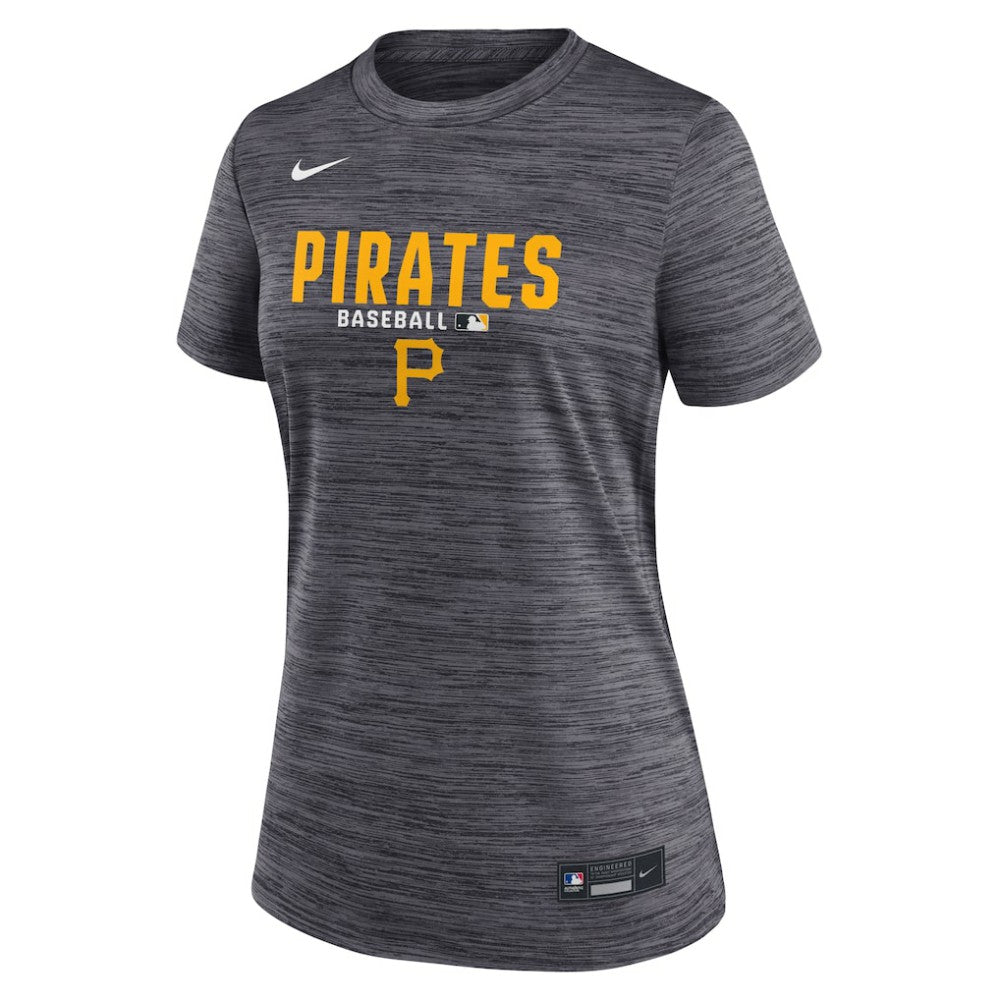 Pittsburgh Pirates Nike Women's Authentic Collection Velocity Dri-FIT T-Shirt - Black T-shirts