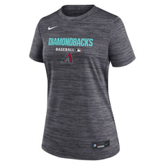 Arizona Diamondbacks Nike Women's Authentic Collection Velocity Dri-FIT T-Shirt - Black T-shirts