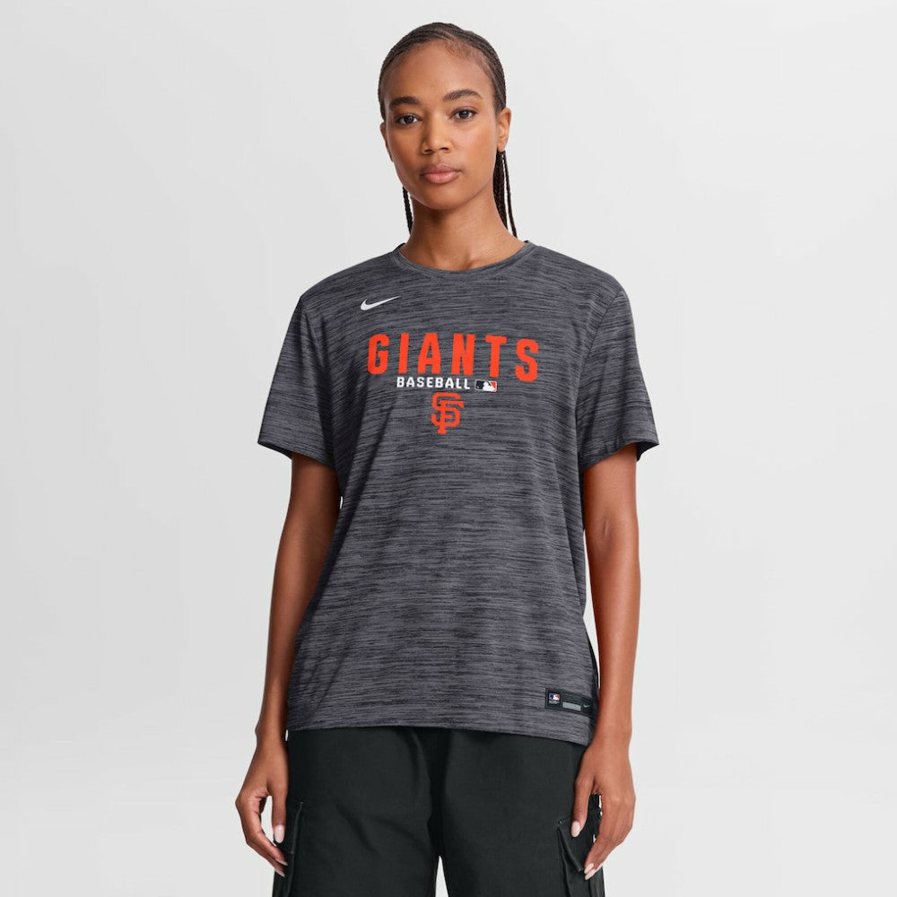 San Francisco Giants Nike Women's Authentic Collection Velocity Dri-FIT T-Shirt - Black T-shirts