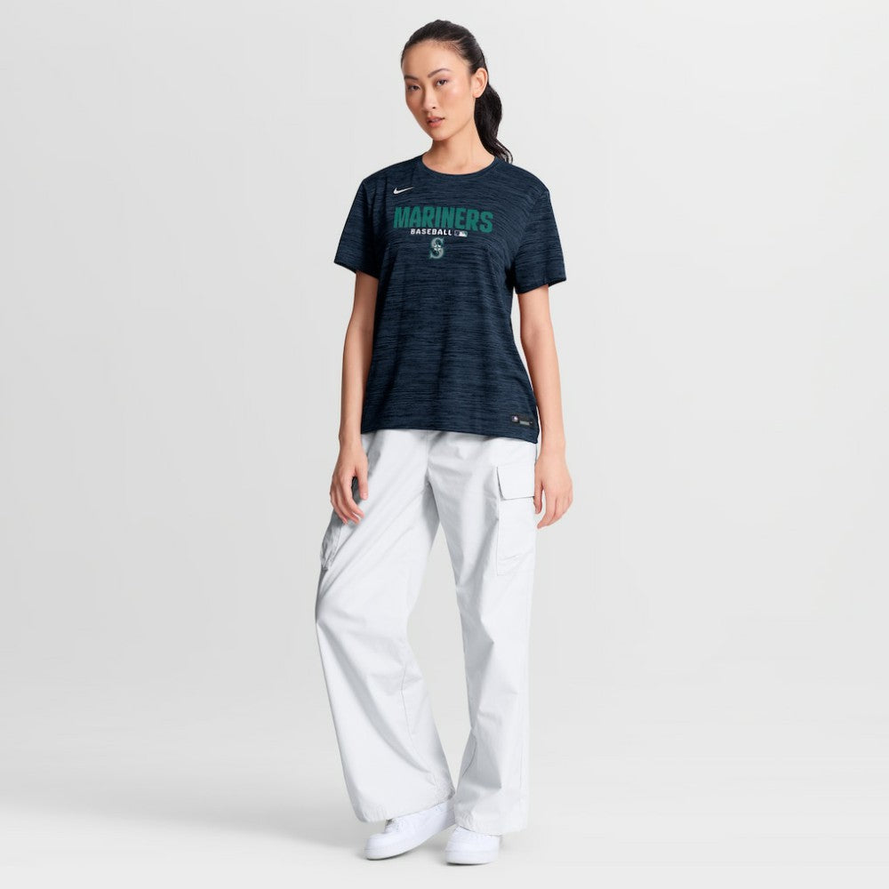Seattle Mariners Nike Women's Authentic Collection Velocity Dri-FIT T-Shirt - Navy T-shirts