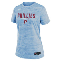 Philadelphia Phillies Nike Women's Authentic Collection Alternate Logo Velocity Dri-FIT T-Shirt - Light Blue T-shirts