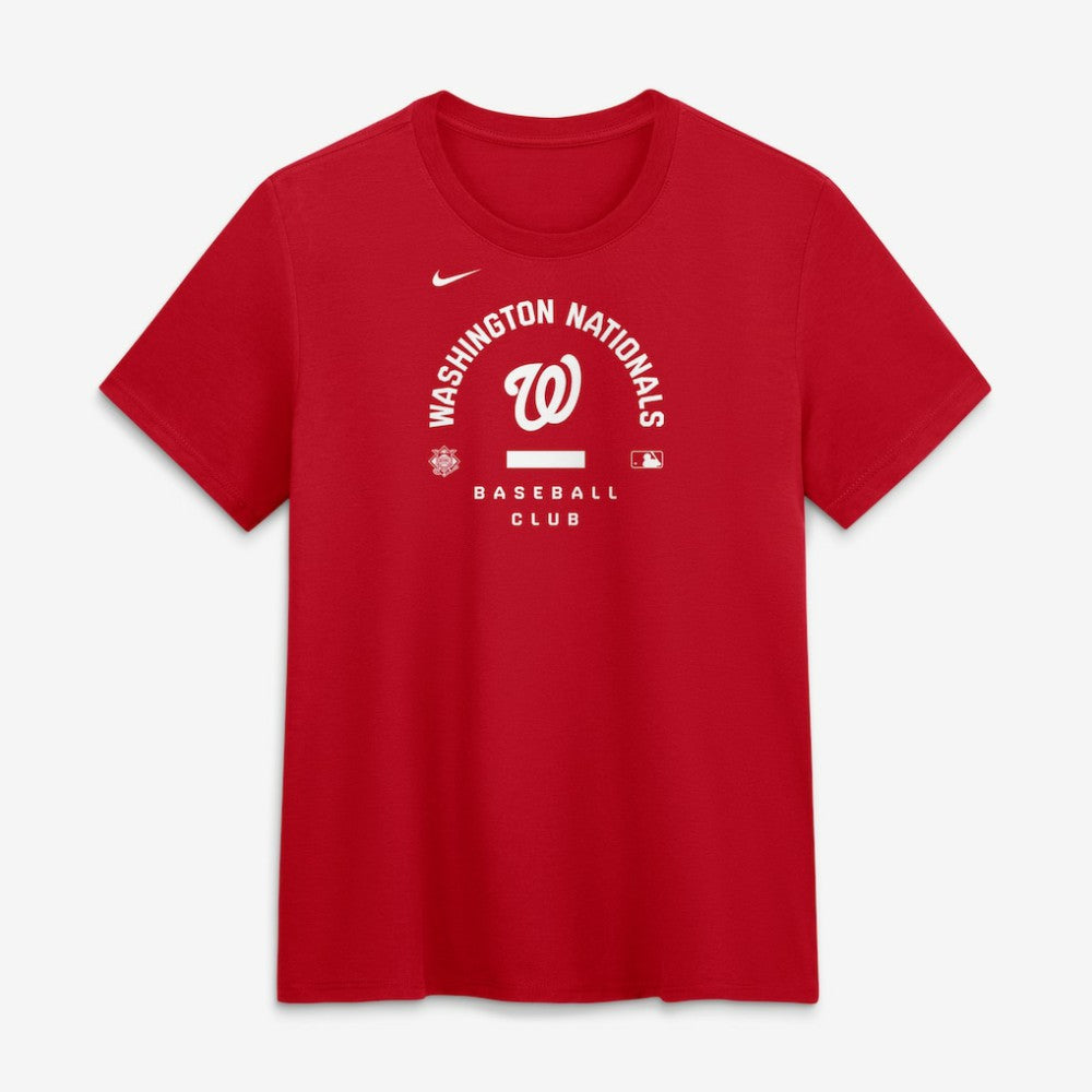 Washington Nationals Nike Women's Authentic Collection Early Work Tri-Blend Dri-FIT T-Shirt - Red T-shirts