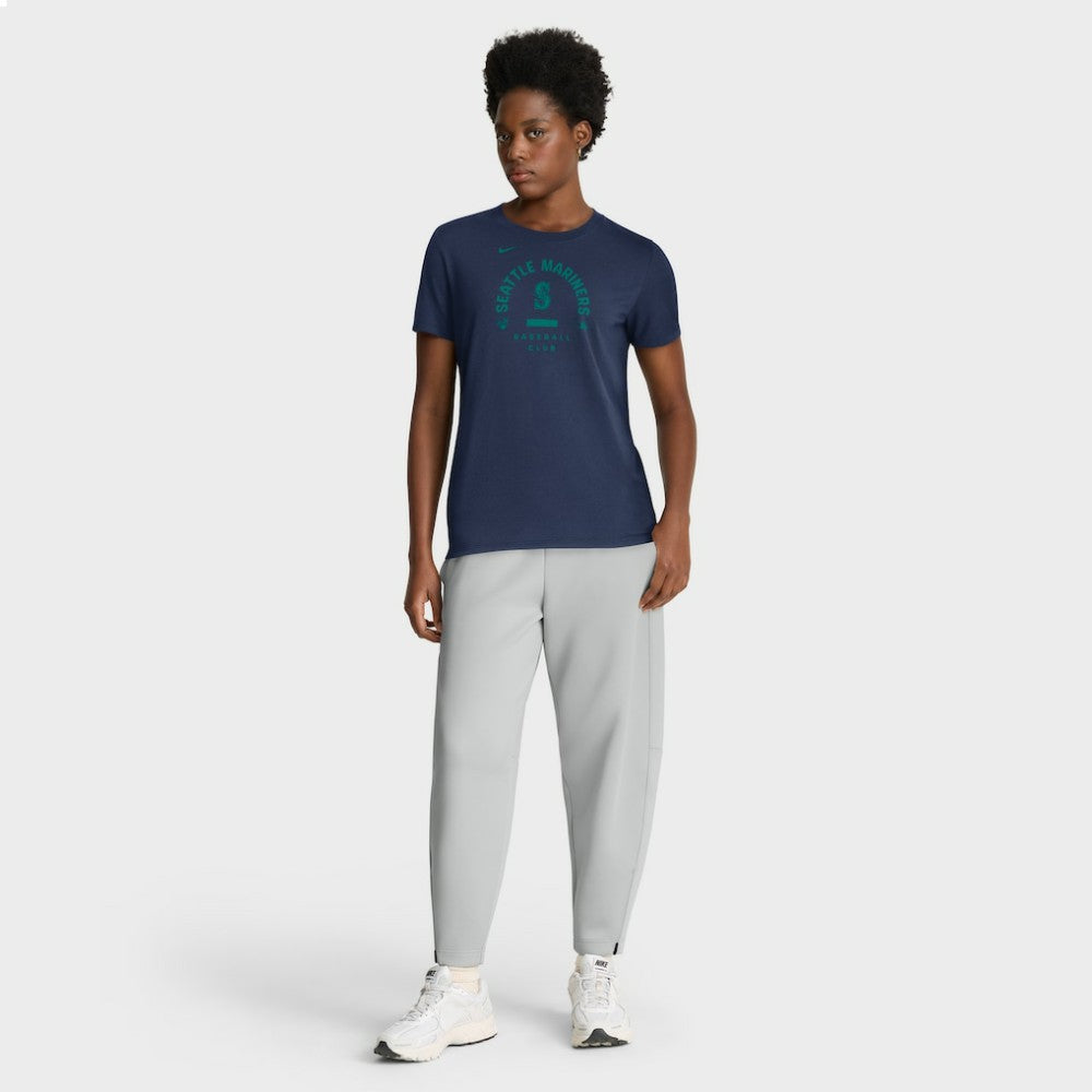Seattle Mariners Nike Women's Authentic Collection Early Work Tri-Blend Dri-FIT T-Shirt - Navy T-shirts